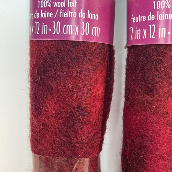 Dimensions 100% Wool Felt Marbled Red Blended Felt Garnet Needle Felting Crafts - Picture 2 of 13